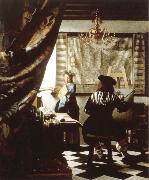 Jan Vermeer the artist s studio oil painting on canvas